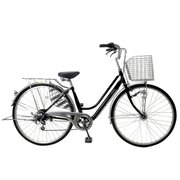 27型軽快車 外装6段変速 17 パンクしない軽快276DL ブラック 3380