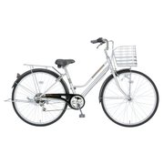 27型軽快車 6段変速 17 反射軽快レグザード276 シルバー 3444
