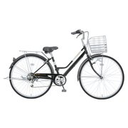 27型軽快車 6段変速 17 反射軽快レグザード276 ブラック 3445