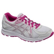 TJG139 LADY JOG 100 2 0193(WH/SL) 24.0 [ランニングシューズ LADY JOG 100 2 レディース ホワイト×シルバー 24.0cm]