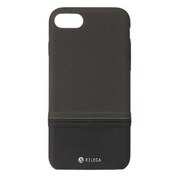 SB-IA15-PUSM/BK [iPhone 8/7用 RILEGA Bicolor Leather Touch Case レザー調ケース チャコール×ブラック]