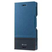 SB-SA56-SDFB/BL [RILEGA Bicolor Stand Flip Xperia XZ用 ダークブルー×ネイビー]