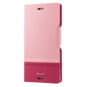 SB-SA56-SDFB/PK [RILEGA Bicolor Stand Flip Xperia XZ用 ライトピンク×ピンク]