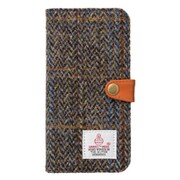 SB-IA15-FPFC/BH [iPhone 8/7用 RILEGA Harris Tweed Flip 手帳型ケース ブラウン・ヘリンボーン]