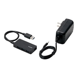 USB3.0HUB/セルフパワー/タブレット向け/4ポート/ブラック U3HS-A420SBK