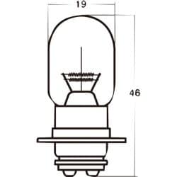 A3602V 12V18/18W 二輪車用ヘッドランプ 1個