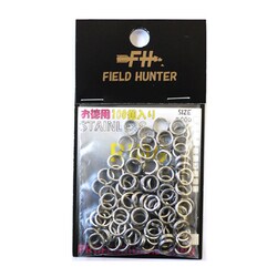 ステンレス平打ちスプリットリング お徳用 シルバー #4 100個入
