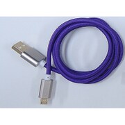 充電&データ転送 microUSBケーブル 1m パープル TC-MC1M-PU