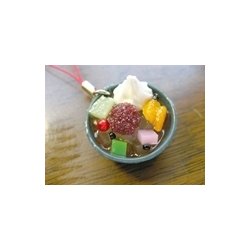 サンプルストラップ クリームみつ豆