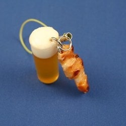 サンプルストラップ ビール 焼き鳥