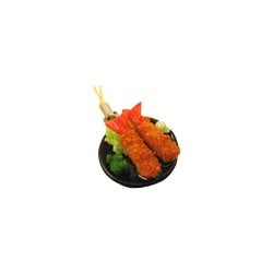 サンプルストラップ エビフライ皿付き