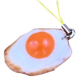 サンプルストラップ うずら目玉焼