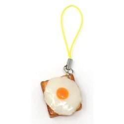 サンプルストラップ 目玉焼きのせトースト