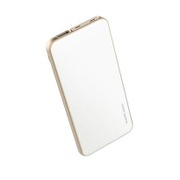 DoublePort INPUT モバイルバッテリー 5000mAh 2.1A出力 シャンパンゴールド RO-DP-5-CGO