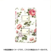 スイッチカバー 2つ穴用 カームローズ cav_s2_097