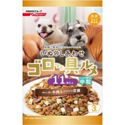 いぬのしあわせ ゴロッと具ルメ [ドッグフード 総合栄養食 ドライ 中粒 11歳からの高齢犬用 牛肉＆豆腐入り 700g]