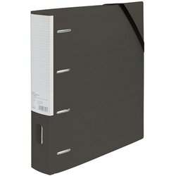 どっさり個別ホルダー A4 4-Dリングファイル ブラック RF1035D