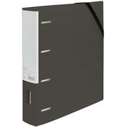 どっさり個別ホルダー A4 4-Dリングファイル ブラック RF1035D