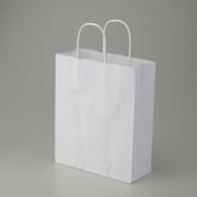 手提紙袋 S 白無地 晒 80g 50枚入 #3264301