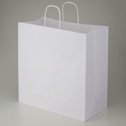 手提紙袋 45-1 白無地 片艶 120g 50枚入 #3297000