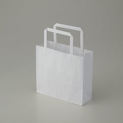 手提紙袋 18-2 白無地晒 80g 50枚 #3273221