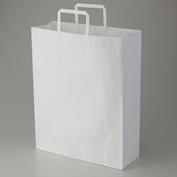 手提紙袋 2才 白無地晒 90g 50枚 #3262500