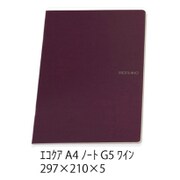 ファブリアーノ エコクア A4 ノートG5/方眼5mm ワイン 21297055