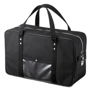 メールボストンバッグ 折りたたみ可 Lサイズ 撥水加工 ブラック BAG-MAIL2BK