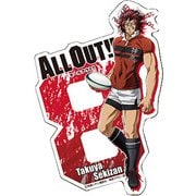 ALL OUT！！ ダイカットポストカード 赤山濯也 [キャラクターグッズ]
