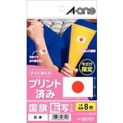 国旗転写シール 日本 08701