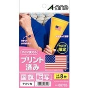国旗転写シール アメリカ 08705
