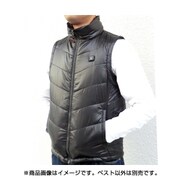 EV-HOT1345001 [ヒーター付 中綿 ベスト LL ブラック]