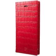 Croco Patterned Full Leather Case [iPhone 8/7対応 フルレザーケース レッド]