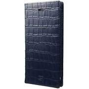 Croco Patterned Full Leather Case [iPhone 7対応 フルレザーケース ネイビー]