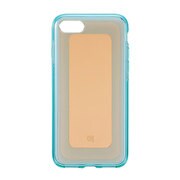 CHC466OG [iPhone 8/7 ハイブリットケース GRAMAS COLORS ”GEMS” Hybrid Case CHC466 ガーネットオレンジ×ブルー]