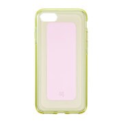 CHC466LP [iPhone 8/7 ハイブリットケース GRAMAS COLORS ”GEMS” Hybrid Case CHC466 ローズクォーツライトピンク×ライムグリーン]