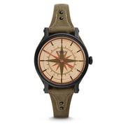 FOSSIL（フォッシル） Original Boyfriend Quartz One-Hand 12-Hour Canteen Leather Watch ES4044