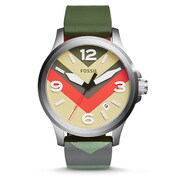 FOSSIL（フォッシル） Nate Three-Hand Chevron Silicone Watch JR1522
