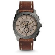 FOSSIL（フォッシル） Machine Chronograph Brown Leather Watch FS5215