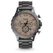 FOSSIL（フォッシル） Nate Chronograph Smoke Stainless Steel Watch JR1523