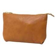 日本製 革ポーチ ブラウン BS-9004