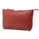 日本製 革ポーチ レッド BS-9004