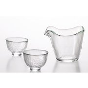 津軽びいどろ 耐熱片口酒器セット FS-71515