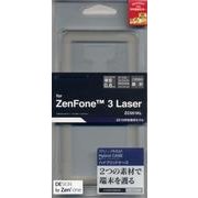 ZenFone3 Laser(ZC551KL) TPU＋アクリル ハイブリッドケース クリアホワイト 2899551K