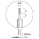 AD2103 [電着ダイヤモンドバー ＃325 φ0.5]
