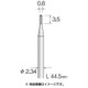 BC1101 [超硬カッター スパイラルカット φ0.8]