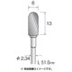 BC1561 [超硬カッター スパイラルカット φ6]