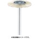 FC1076 [毛ブラシ ホイール 馬毛 ハード φ25 (10本入)]