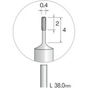 ヨドバシ.com - JA1005 [精密電着ダイヤモンドバー 超硬軸 ＃600 φ0.4