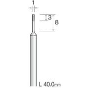 JA1012 [精密電着ダイヤモンドバー 超硬軸 ＃140 φ1]